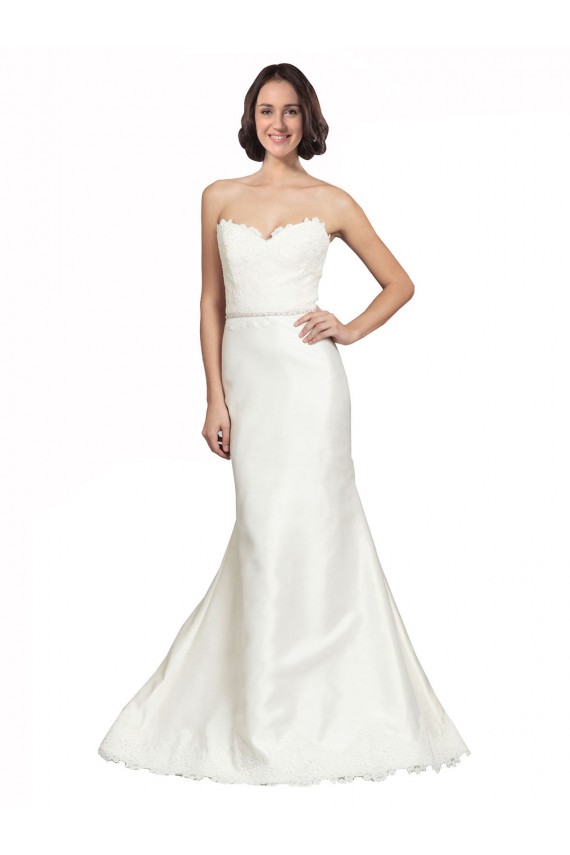 Ivory Trumpet Sweetheart Chapel Train Bridal Dress Bolton