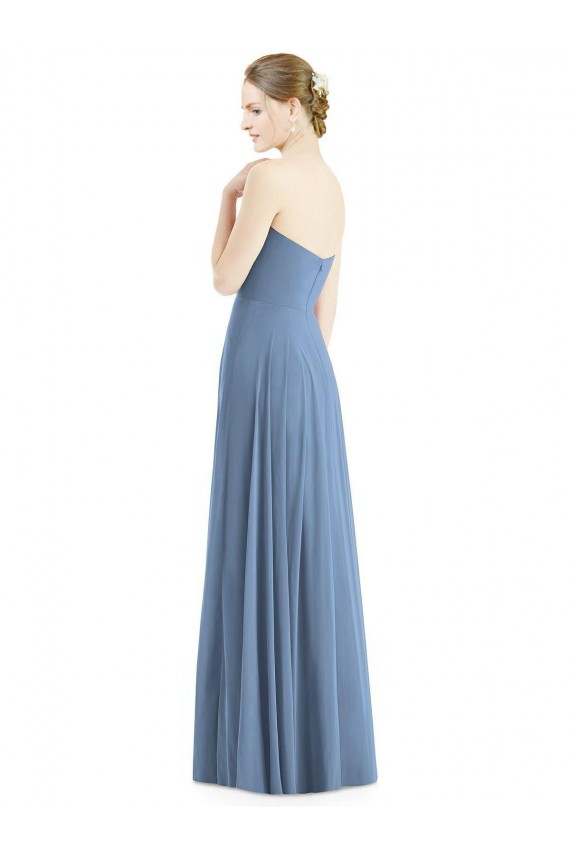 Dusty Blue A-Line Sweetheart Long Evening Dress / Bridesmaid Dress Bolton