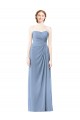 Dusty Blue A-Line Strapless Long Formal Dresses / Bridesmaid Dresses Bolton