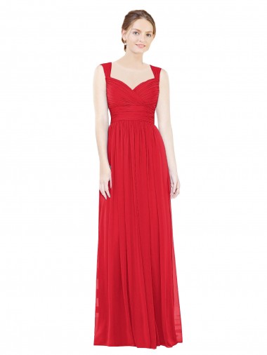 Red A-Line Sweetheart Long Bridesmaid Dress / Evening Dress Bolton
