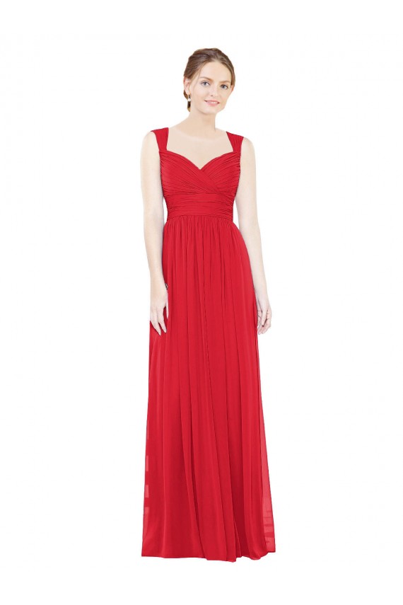 Red A-Line Sweetheart Long Bridesmaid Dress / Evening Dress Bolton