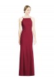 Burgundy Mermaid Spaghetti Straps Long Bridal Party Dress Bolton