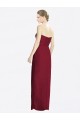 Burgundy Sheath Sweetheart Long Bridesmaid Dress Bolton
