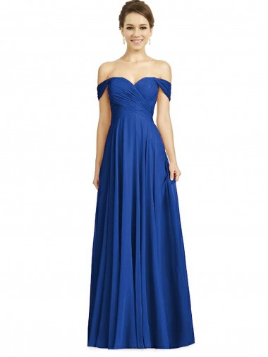 Royal Blue A-Line Sweetheart Long Semi Formal Evening Dress / Bridesmaid Dress Bolton