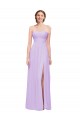 Lilac A-Line Strapless Long Evening Dress / Bridesmaid Dress Bolton