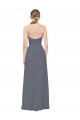 Slate Grey A-Line Sweetheart Long Bridesmaid Dress Bolton