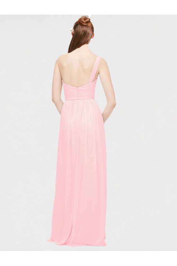 Pink A-Line Sweetheart Long Bridesmaid Dress Bolton