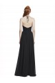 Dark Navy A-Line V-Neck Sleeveless Long Formal Dress / Bridesmaid Dress Bolton
