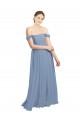Open Back Dusty Blue A-Line Sweetheart Long Formal Dress / Bridesmaid Dress Bolton