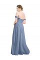 Open Back Dusty Blue A-Line Sweetheart Long Formal Dress / Bridesmaid Dress Bolton