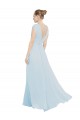 Sea Glass A-Line V-Neck Long Bridesmaid Dress Bolton