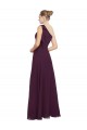 Grape A-Line One Shoulder Long Bridesmaid Dresses Bolton