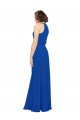 Royal Blue A-Line Jewel Neck Long Bridal Party Dress Bolton
