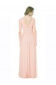 V-Back A-Line V-Neck Long Wedding Party Dress Bolton