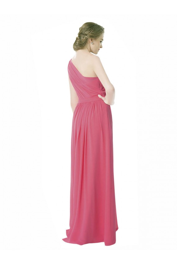 Mint Green A-Line One Shoulder Long Bridesmaid Dress Bolton