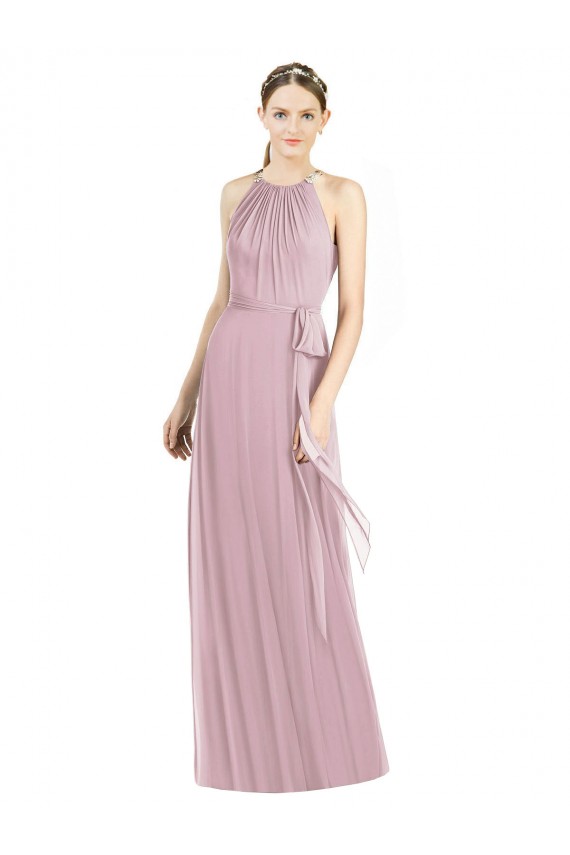 Primrose A-Line Halter Neck Long Bridesmaid Dress Bolton