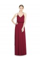Burgundy A-Line V-Neck Long Evening Gowns / Bridesmaid Dress Bolton