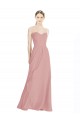 Low Back Dusty Pink A-Line Sweetheart Long Bridesmaid Dress / Formal Dress Bolton
