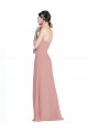 Low Back Dusty Pink A-Line Sweetheart Long Bridesmaid Dress / Formal Dress Bolton