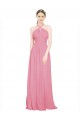 Skin Pink A-Line V-Neck Long Bridesmaid Dress / Evening Dress Bolton