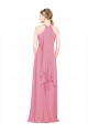 Skin Pink A-Line V-Neck Long Bridesmaid Dress / Evening Dress Bolton