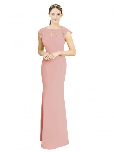 Bliss Pink Mermaid High Neck Long Formal Dress / Bridesmaid Dress Bolton