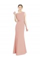 Bliss Pink Mermaid High Neck Long Bridesmaid Dress Bolton