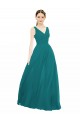 Hunter A-Line V-Neck Long Bridesmaid Gowns Bolton
