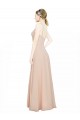 Pink A-Line V-Neck Sleeveless Long Bridesmaid Dress / Evening Dress Bolton