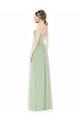 Low Back Sage A-Line Strapless Long Semi Formal Evening Dress / Bridesmaid Dress Bolton