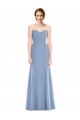 Dusty Blue Mermaid Strapless Long Bridesmaid Dress Bolton