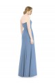 Dusty Blue Mermaid Strapless Long Bridesmaid Dress Bolton