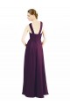 Grape A-Line Halter Neck Long Bridesmaid Dress Bolton