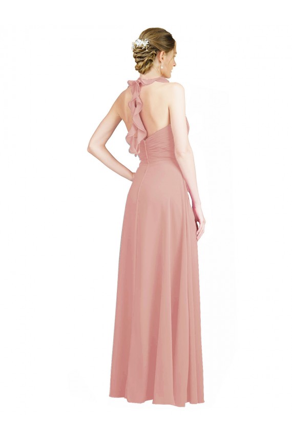 Keyhole Back Bliss Pink A-Line Sweetheart Long Bridesmaid Dress / Evening Dress Bolton