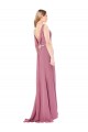 Low Back Sheath High Neck Long Prom Dress / Bridesmaid Dress Bolton