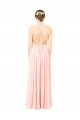 Open Back Pink A-Line Halter Neck Long Formal Dress / Bridesmaid Dress Bolton