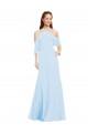 Light Sky Blue A-Line Halter Neck Long Formal Dress / Bridesmaid Dress Bolton
