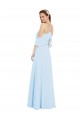 Light Sky Blue A-Line Halter Neck Long Formal Dress / Bridesmaid Dress Bolton