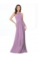 Dark Lavender A-Line Halter Neck Long Bridesmaid Dress Bolton
