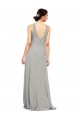 Silver A-Line Sweetheart Sleeveless Long Bridesmaid Dress Bolton
