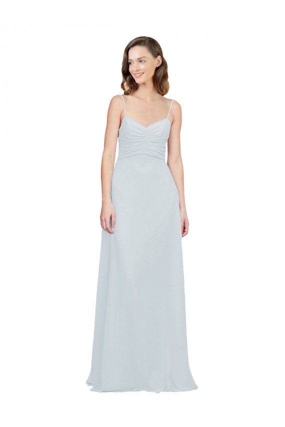 Frost A-Line Spaghetti Straps Long Bridesmaid Dress Bolton