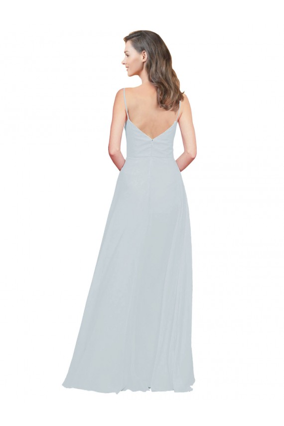 Frost A-Line Spaghetti Straps Long Bridesmaid Dress Bolton