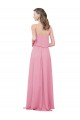 Skin Pink A-Line Spaghetti Straps Long Bridesmaid Dress Bolton