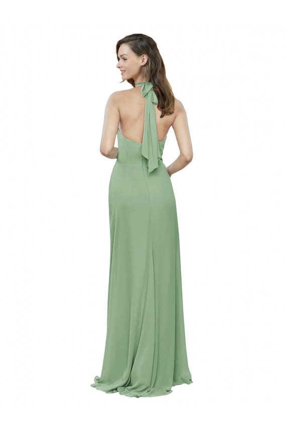 Seagrass A-Line High Neck Long Formal Dress / Bridesmaid Dress Bolton