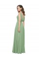 Seagrass A-Line High Neck Long Bridesmaid Dress Bolton