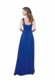 Royal Blue A-Line Square Neck Long Bridesmaid Dress Bolton