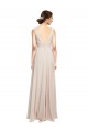 Cream Pink A-Line V-Neck Long Formal Dress / Bridesmaid Dress Bolton