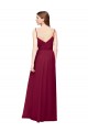 Grape A-Line V-Neck Long Bridesmaid Dress / Formal Dress Bolton