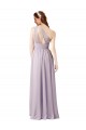 Grape A-Line One Shoulder Long Floor Length Bridesmaid Dress Bolton