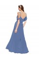 Windsor Blue A-Line Sweetheart Long Bridesmaid Dress Bolton